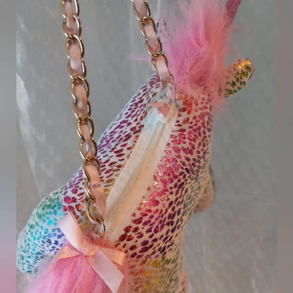 Unicorn Purse Plush Pink-Purple